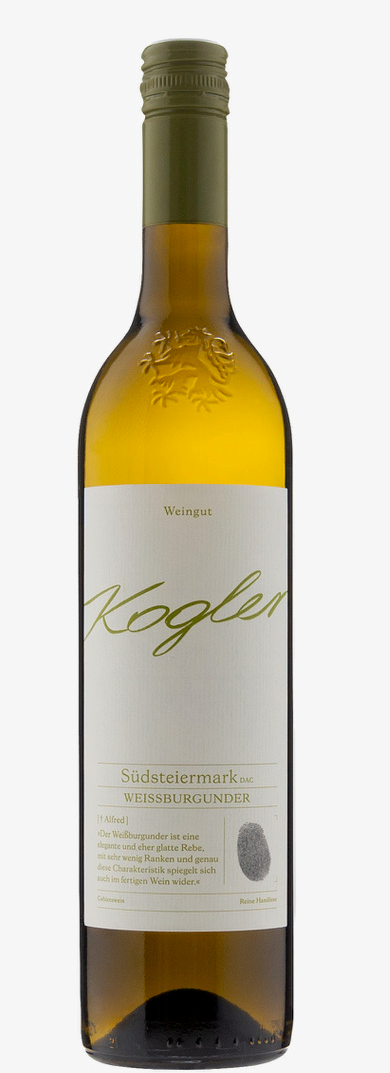 Weissburgunder, Weingut Kogler 0,75 l – Steirische Frische im Glas